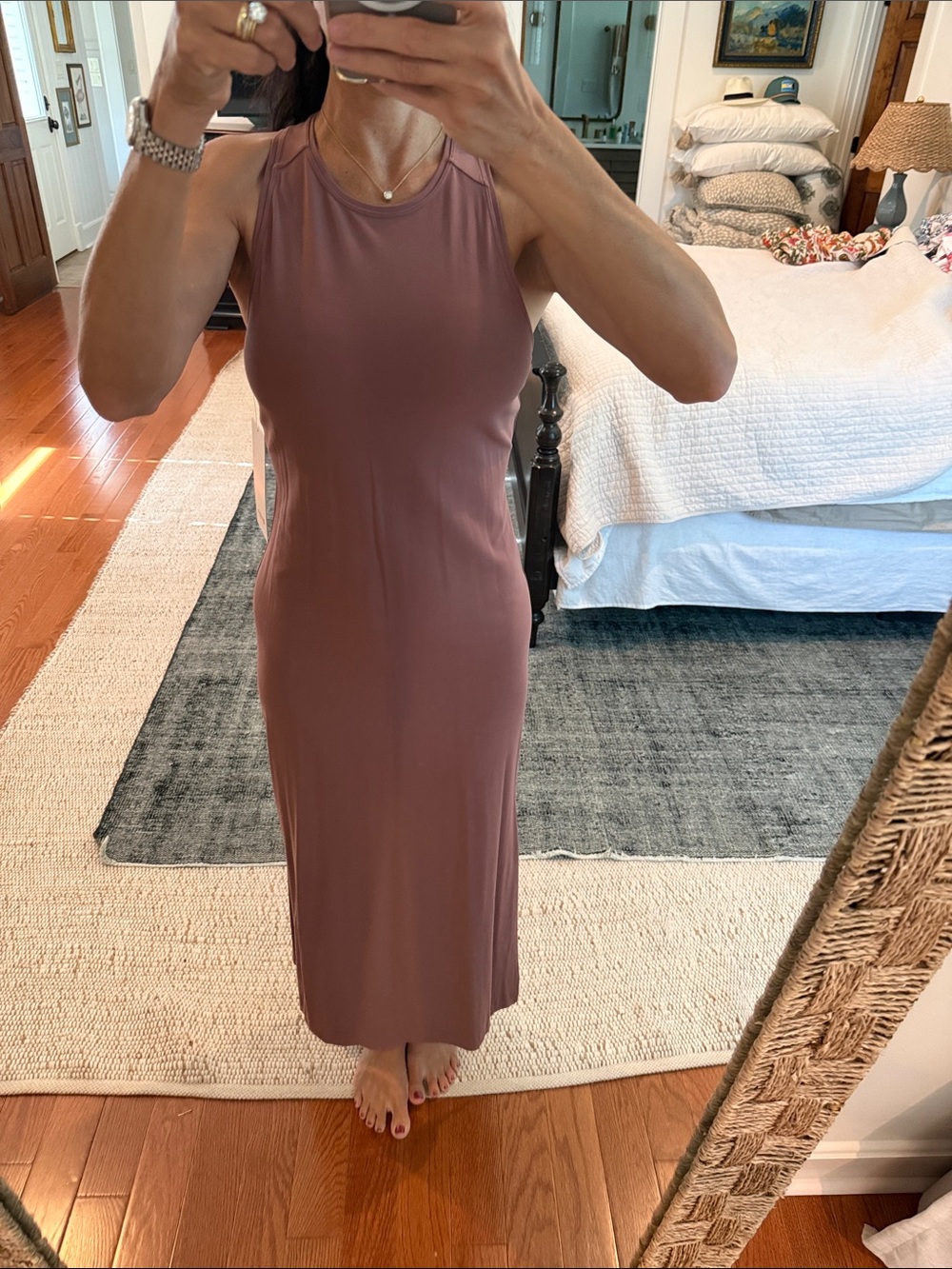 lululemon athletica Sleeveless Mauve Tank Dress